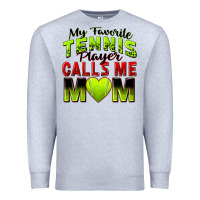 Heather Grey my favorite tennis player calls me mom Premium Sweatshirt - Zillion Design Studio