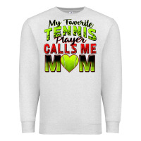 Oatmeal Heather my favorite tennis player calls me mom Premium Sweatshirt - Zillion Design Studio