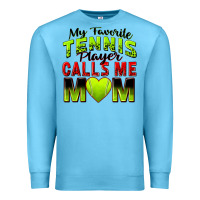 Ocean Blue my favorite tennis player calls me mom Premium Sweatshirt - Zillion Design Studio
