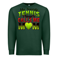 Sports Green my favorite tennis player calls me mom Premium Sweatshirt - Zillion Design Studio