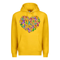 Lemon cancer ribbon heart Premium Hoodie - AdoDesignShop