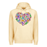 Pina Colada cancer ribbon heart Premium Hoodie - AdoDesignShop