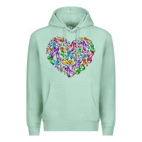 Seafoam cancer ribbon heart Premium Hoodie - AdoDesignShop