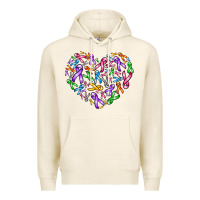 Tofu cancer ribbon heart Premium Hoodie - AdoDesignShop
