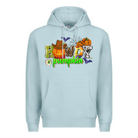 Blue Mist howdy halloween pumpkins Premium Hoodie - AdoDesignShop