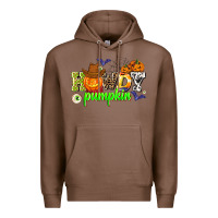 Chestnut howdy halloween pumpkins Premium Hoodie - AdoDesignShop