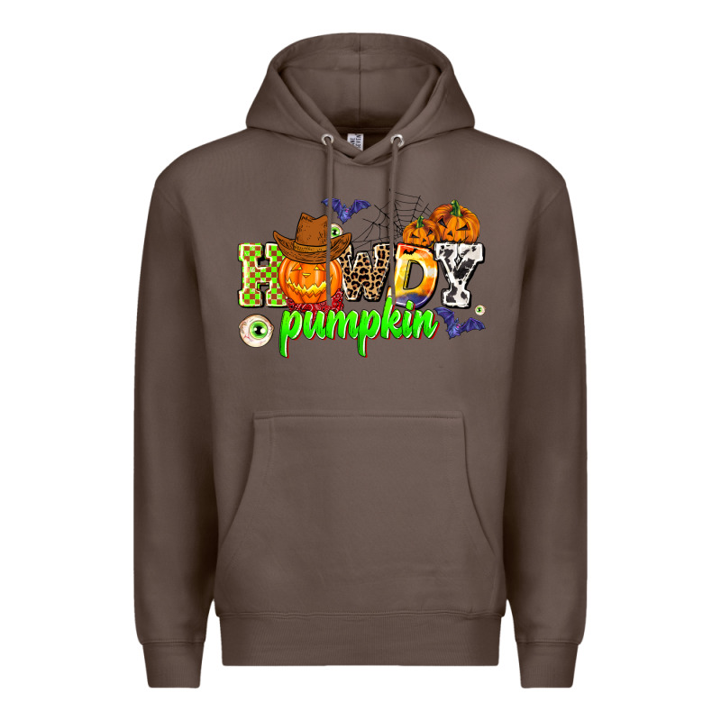 Howdy Halloween Pumpkins Premium Hoodie by AdoDesignShop | Teevron