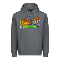 Rock howdy halloween pumpkins Premium Hoodie - AdoDesignShop