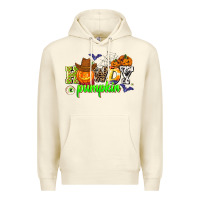Sandshell howdy halloween pumpkins Premium Hoodie - AdoDesignShop