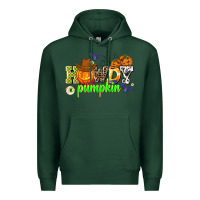Sports Green howdy halloween pumpkins Premium Hoodie - AdoDesignShop