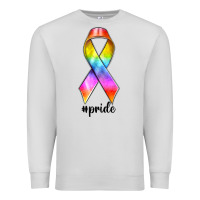 Dove Grey pride ribbon Premium Sweatshirt - texasbilliewilder