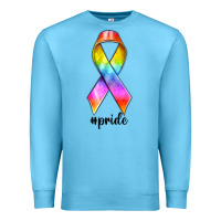 Ocean Blue pride ribbon Premium Sweatshirt - texasbilliewilder