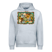 Heather Grey Fall pumpkin Urban Hoodie - Artiststas