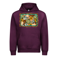 Mauve Wine Fall pumpkin Urban Hoodie - Artiststas
