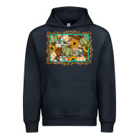 Navy Fall pumpkin Urban Hoodie - Artiststas