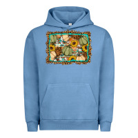 Pigment Pebble Blue Fall pumpkin Urban Hoodie - Artiststas