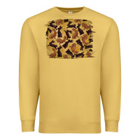 Antique Gold Bunny Pattern Premium Sweatshirt - RanaPortraitStore