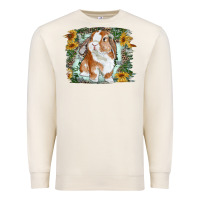 Sandshell Bunny With Flower Leopard Premium Sweatshirt - RanaPortraitStore