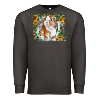 Smoke Bunny With Flower Leopard Premium Sweatshirt - RanaPortraitStore