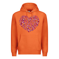 Carrot breast cancer ribbon heart Premium Hoodie - AdoDesignShop