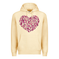 Pina Colada breast cancer ribbon heart Premium Hoodie - AdoDesignShop