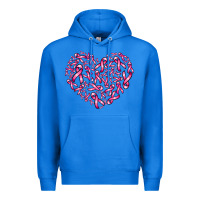 True Royal breast cancer ribbon heart Premium Hoodie - AdoDesignShop