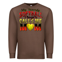 Chestnut my favorite softball player calls me mom Premium Sweatshirt - Zillion Design Studio