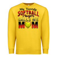 Lemon my favorite softball player calls me mom Premium Sweatshirt - Zillion Design Studio