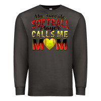 Smoke my favorite softball player calls me mom Premium Sweatshirt - Zillion Design Studio