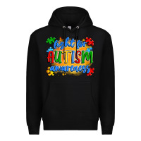 Black fight for autism awareness Premium Hoodie - Artiststas