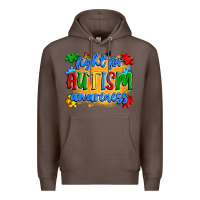 Coffee fight for autism awareness Premium Hoodie - Artiststas