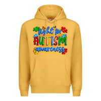 Mustard fight for autism awareness Premium Hoodie - Artiststas
