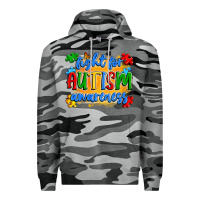 Slate Camo fight for autism awareness Premium Hoodie - Artiststas
