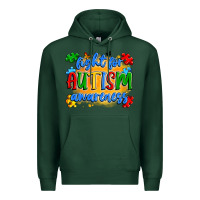 Sports Green fight for autism awareness Premium Hoodie - Artiststas