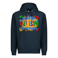 Navy fight for autism awareness Premium Hoodie - Artiststas