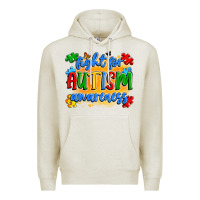 Oatmeal Heather fight for autism awareness Premium Hoodie - Artiststas