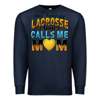 Navy my favorite lacrosse player calls me mom Premium Sweatshirt - Zillion Design Studio