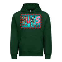 Forest Green hugs and kisses Urban Hoodie - JahusDesignShop