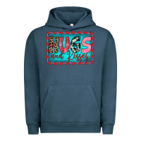 Pigment Midnight Navy hugs and kisses Urban Hoodie - JahusDesignShop
