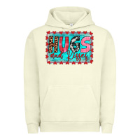 Pigment Pistachio hugs and kisses Urban Hoodie - JahusDesignShop
