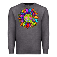 Charcoal Heather pride sunflower Premium Sweatshirt - texasbilliewilder
