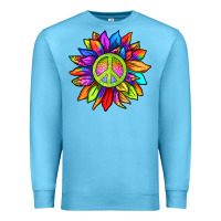 Ocean Blue pride sunflower Premium Sweatshirt - texasbilliewilder