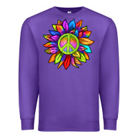 Purple pride sunflower Premium Sweatshirt - texasbilliewilder