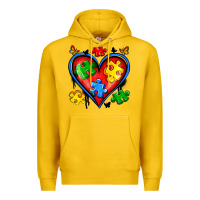 Lemon autism heart Premium Hoodie - Artiststas