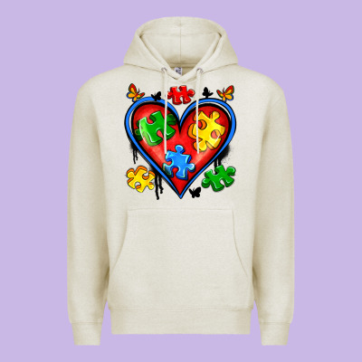 Autism Heart Premium Hoodie Designed By Artiststas