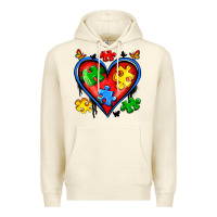 Sandshell autism heart Premium Hoodie - Artiststas