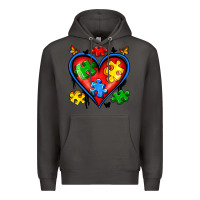 Smoke autism heart Premium Hoodie - Artiststas