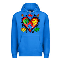 True Royal autism heart Premium Hoodie - Artiststas