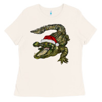 Bone Christmas alligator Ladies Tee - BarkalooDesign