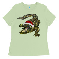Matcha Christmas alligator Ladies Tee - BarkalooDesign